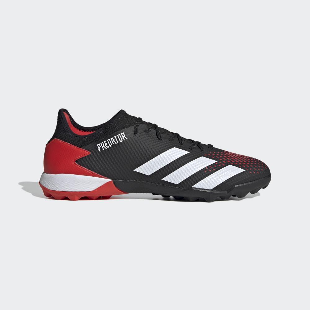 Adidas Men's Predator 20.3 Turf Football Shoes Black/White/Red Ireland EF1996